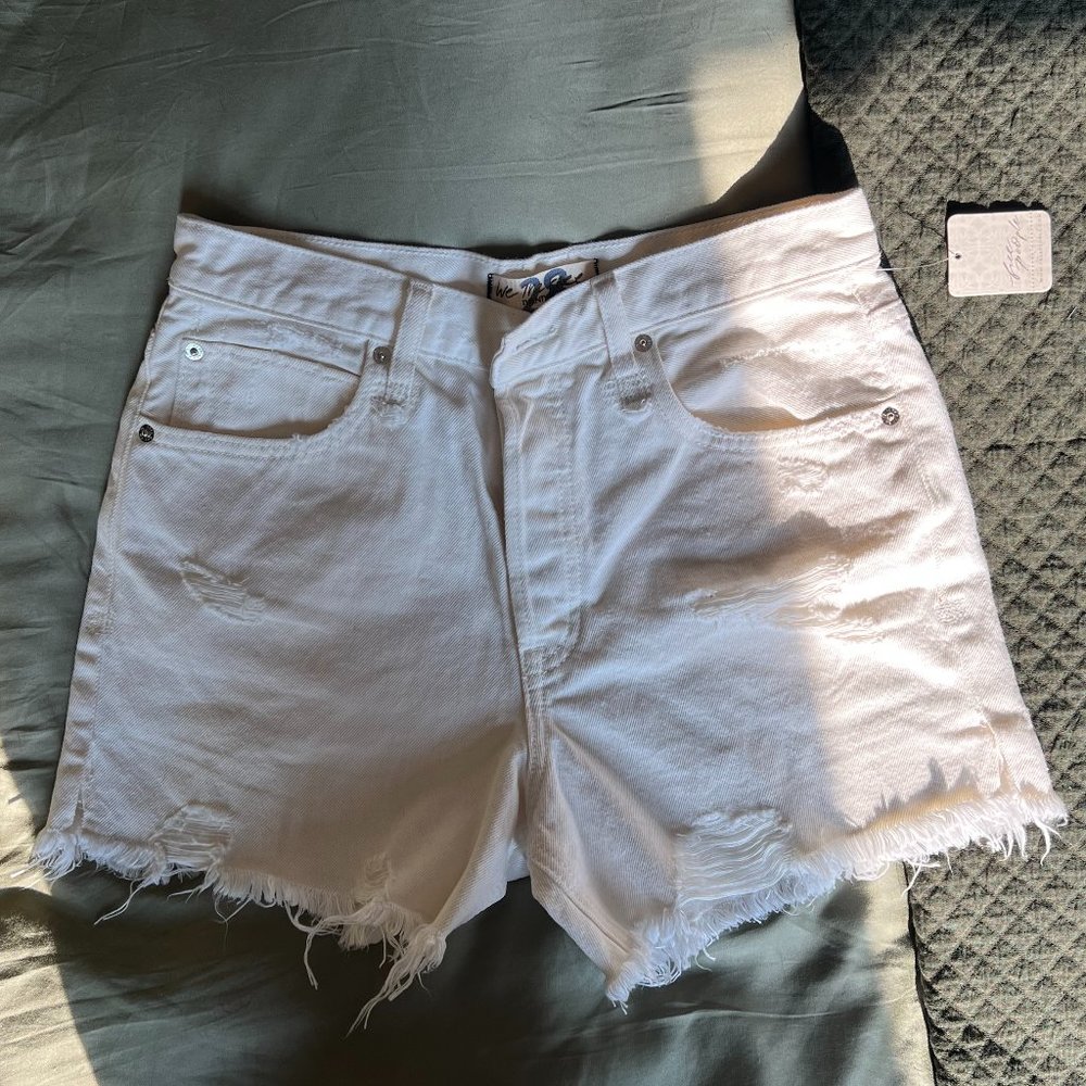NWT Free People White Denim Shorts